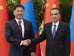 Монгол Улсын Ерөнхийлөгч У.Хүрэлсүхэд БНХАУ-ын Төрий