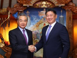 Монгол Улсын Ерөнхийлөгч У.Хүрэлсүхэд БНХАУ-ын Төрий
